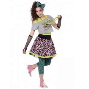 Kinder Mädchen Zurück zu den 80er Jahren Wild Child Costume Dress Rock Shirt Großhandel