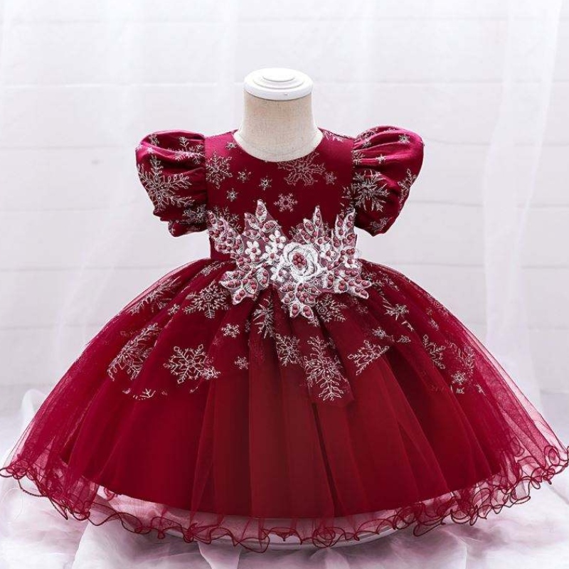Baige Baby Girl Frocks Design Kurzarm Performance Tanzkleid Kinder \'s Party Wear Gown L2028XZ