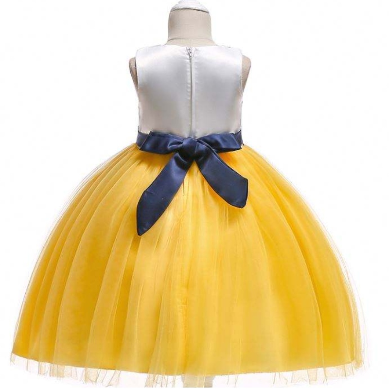 Baby Mädchen Sommer Baumwoll ärmellose Weihnachten Blumenkleider Kinder Prinzessin Party Kleid L5022