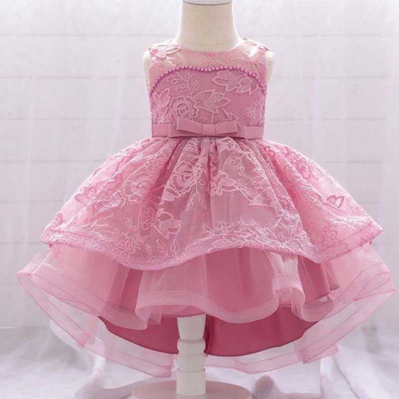 Baige 2021 gute Qualität Neues Baby -Kleider -Design Kleinkindmädchen Kind Kinder Sommerlaufkleid T1939XZ