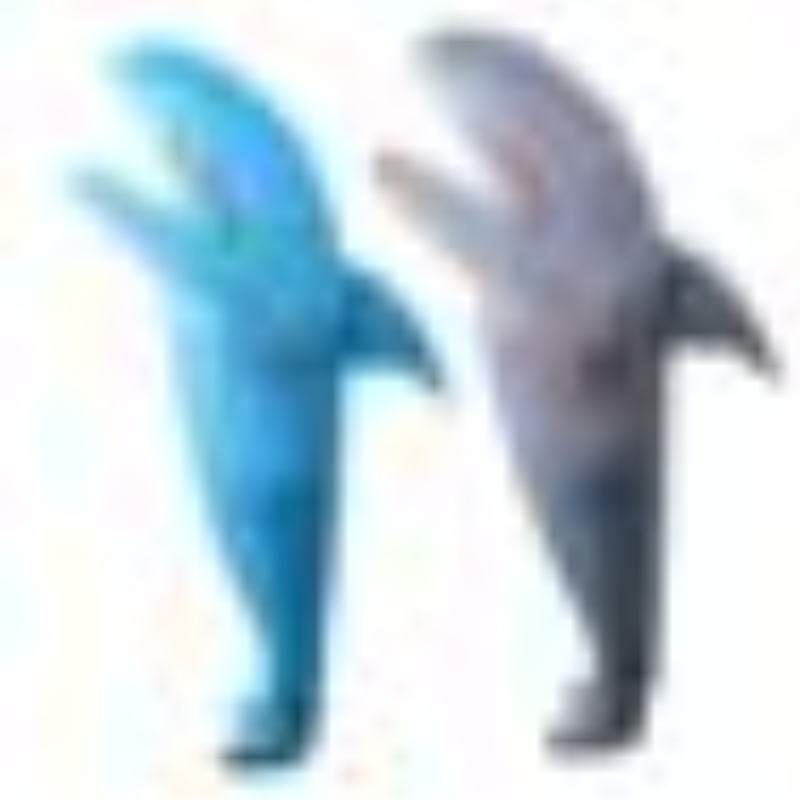 Neue süße Haiform aufblasbare Kleidung Bühnenbühne aufblasbare Kleidung lustige Cartoon -Puppenform Kleidung mit Gebläse