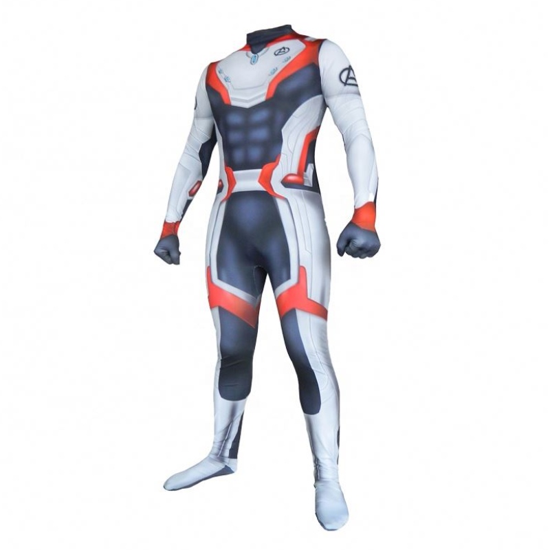 Ecoparty New Style Avenger 4 Endgame Quantum Realm Cool Superhelden Cosplay Zentai Bodysuit Overalls für Männer Erwachsene Kostüme