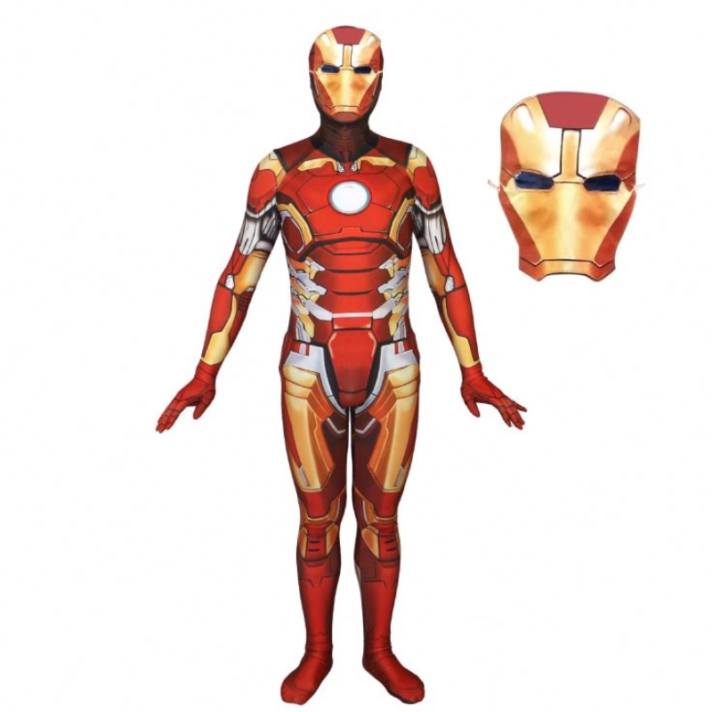 Super Hero Cosplay Iron Suits für Kinder Halloween Carnival Geburtstagsfeier Performance Jumpsuit Cosplay Kinderkostüme