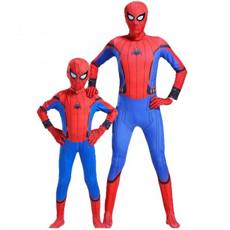 TV-Filmspiel Bodysuit Eltern-Kinder Parallele Universum Black Spider Jumpsuit Anime Cosplay Spiderman Halloween Kostüm