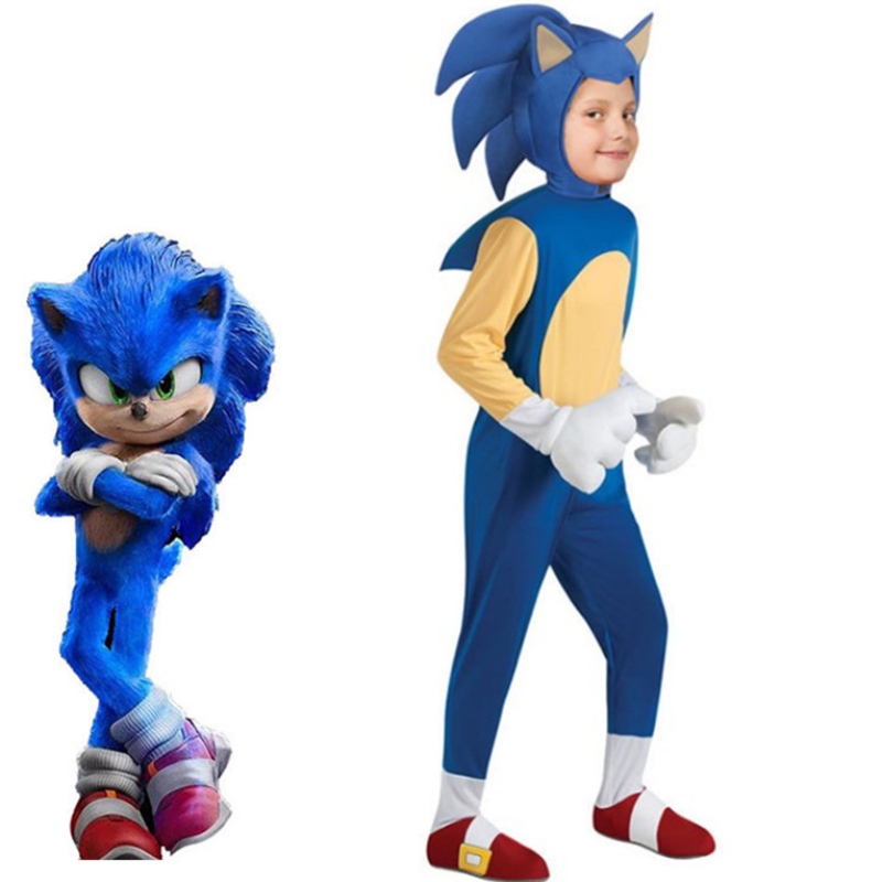 Halloween Deluxe Sonic das Hedgehog -Kostüm Sonic Generations Cosplay Cartoon BodySuit