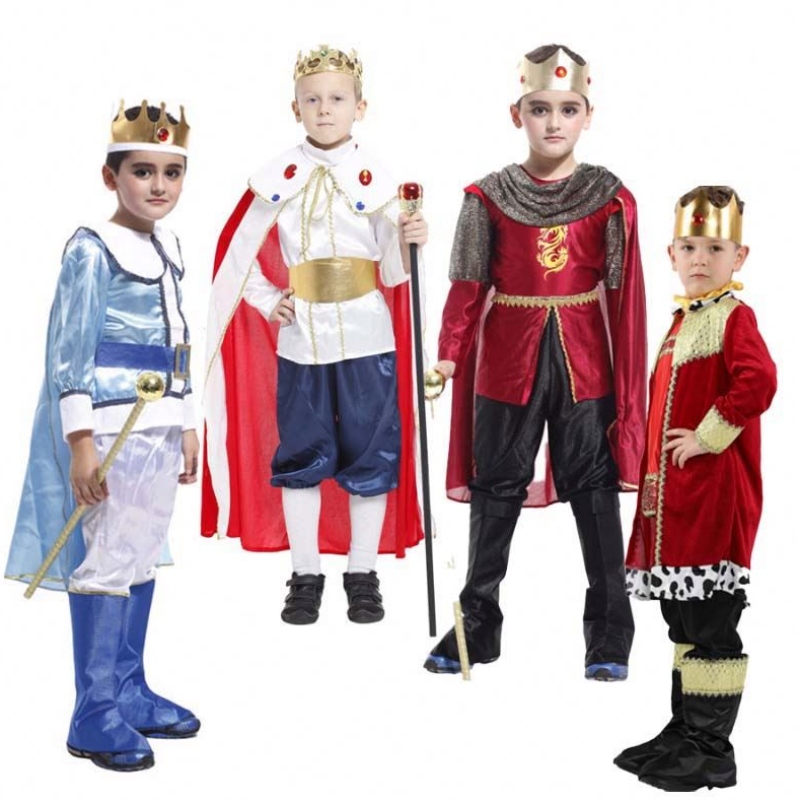 Halloween Christmas Cosplay Party Outfits Kostüm Kinder Jungen mittelalterlicher Prince Boy King Kostüm HCBC-022