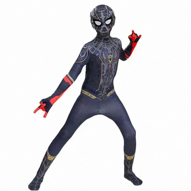 Kinder Kostümkompatible Superhelden Kostüm -Schuls Kinder Halloween Cosplay Kostüme 3D -Stil Spiderman Anzug für Kinder