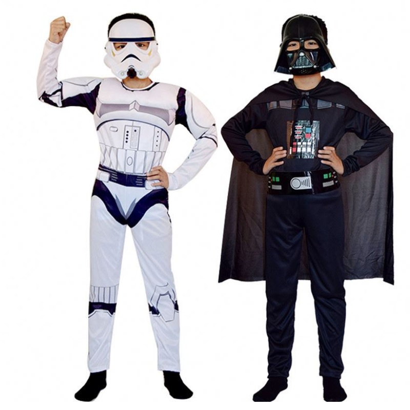 Trooper Skywalker Cosplay -Kostüm Kinder Jungen Halloween Karnevalsparty Kleidung Cape Mask