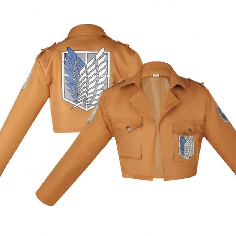 Angriff auf Titan Cosplay Shegekino Kyojin Jacke Recon Corps Leder Rockshotsgürtel Hosenträger Ackerman Kostüm heiße Anime